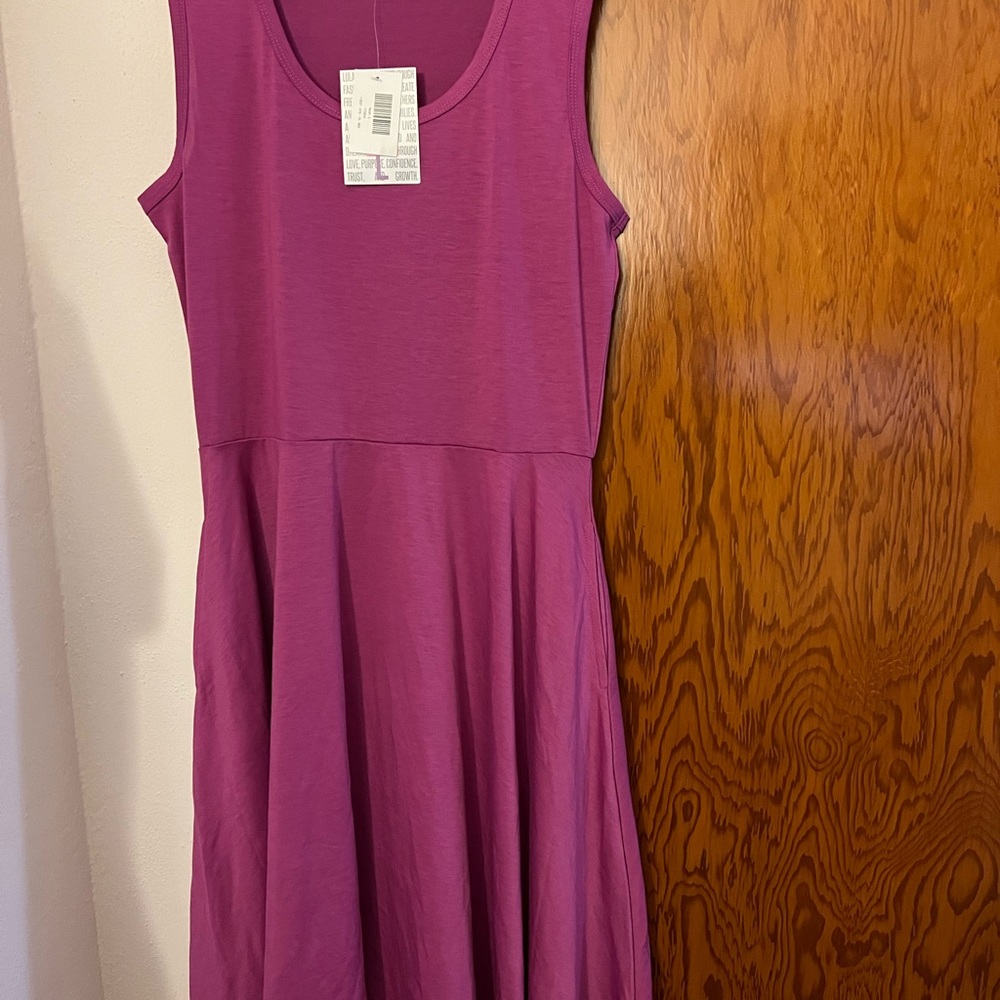 LuLaRoe large Nicki dress with pockets brand new with tags